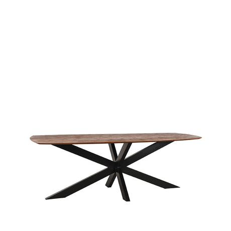 LABEL51 Eetkamertafel Zane - Espresso - Mangohout - 220x100 cm van LABEL51 – Luxe comfort op maat van PureWonen. Vraag naar de beste prijs.