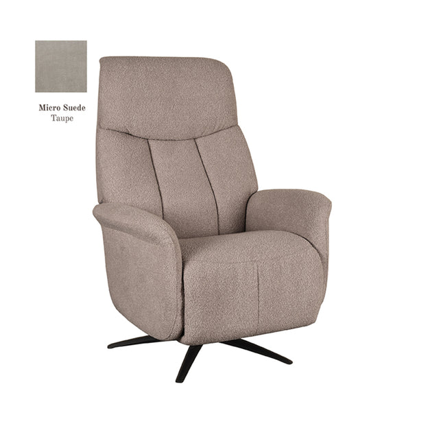 LABEL51 Fauteuil Oslo - Taupe - Micro Suede van LABEL51 – Luxe comfort op maat van PureWonen. Vraag naar de beste prijs.