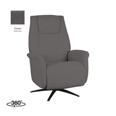 LABEL51 Fauteuil Stockholm - Antraciet - Cosmo van LABEL51 – Luxe comfort op maat van PureWonen. Vraag naar de beste prijs.