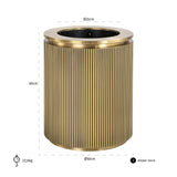 Plantenbak Ironville 50Ø (Brushed Gold) van Richmond Interiors – Luxe comfort op maat van PureWonen. Vraag naar de beste prijs.
