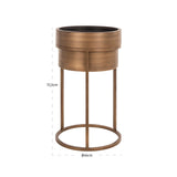 Plantenbak Chadd brushed gold