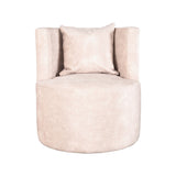 LABEL51 Fauteuil Evy - Naturel - Velours - 65 cm van LABEL51 – Luxe comfort op maat van PureWonen. Vraag naar de beste prijs.