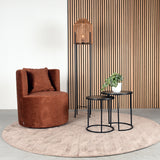 LABEL51 Fauteuil Evy - Rust - Velours - 65 cm van LABEL51 - laagste prijs offerte van PureWonen