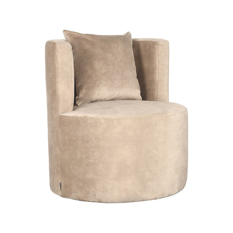 LABEL51 Fauteuil Evy - Zand - Velours - 65 cm van LABEL51 – Luxe comfort op maat van PureWonen. Vraag naar de beste prijs.