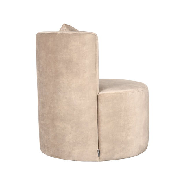 LABEL51 Fauteuil Evy - Zand - Velours - 65 cm van LABEL51 – Luxe comfort op maat van PureWonen. Vraag naar de beste prijs.
