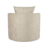 LABEL51 Fauteuil Evy - Beige - Fluweel - 90 cm van LABEL51 – Luxe comfort op maat van PureWonen. Vraag naar de beste prijs.