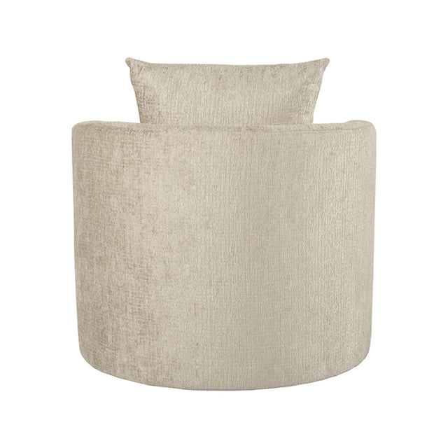 LABEL51 Fauteuil Evy - Beige - Fluweel - 90 cm van LABEL51 – Luxe comfort op maat van PureWonen. Vraag naar de beste prijs.