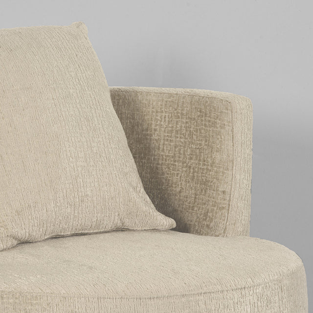 LABEL51 Fauteuil Evy - Beige - Fluweel - 90 cm van LABEL51 – Luxe comfort op maat van PureWonen. Vraag naar de beste prijs.