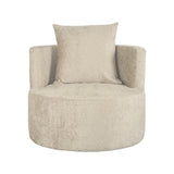 LABEL51 Fauteuil Evy - Beige - Fluweel - 90 cm van LABEL51 – Luxe comfort op maat van PureWonen. Vraag naar de beste prijs.