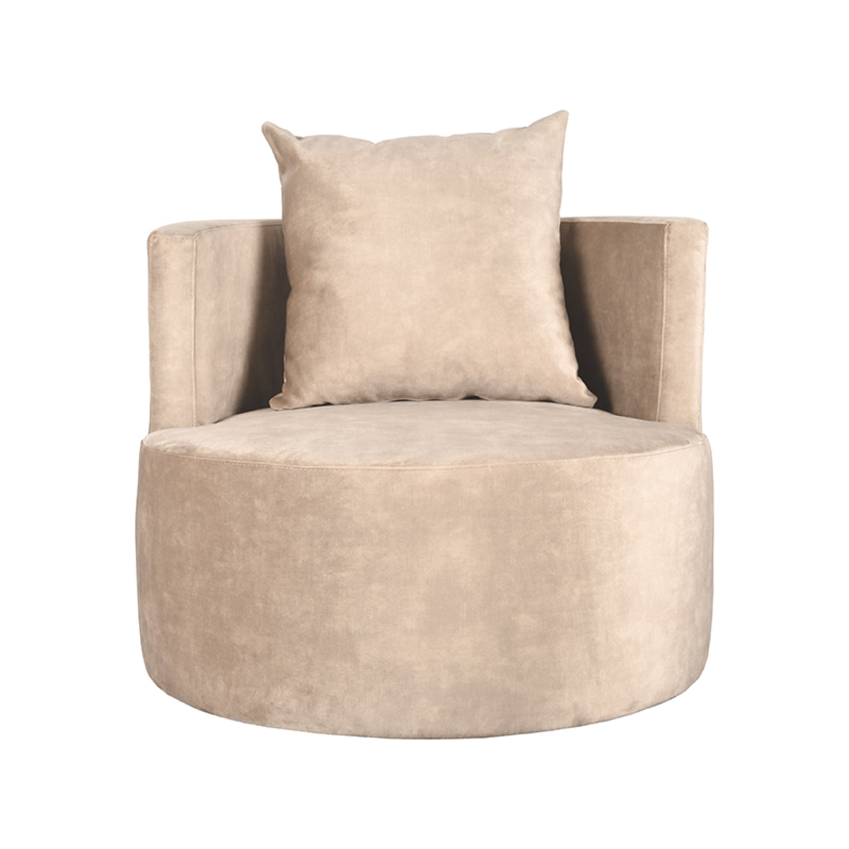 LABEL51 Fauteuil Evy - Zand - Velours - 90 cm van LABEL51 – Luxe comfort op maat van PureWonen. Vraag naar de beste prijs.