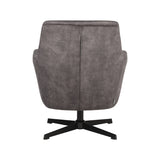 LABEL51 Fauteuil Toby - Antraciet - Velours van LABEL51 – Luxe comfort op maat van PureWonen. Vraag naar de beste prijs.