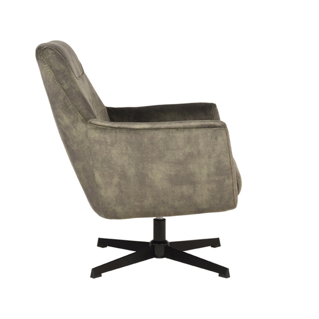 LABEL51 Fauteuil Toby - Hunter - Velours van LABEL51 – Luxe comfort op maat van PureWonen. Vraag naar de beste prijs.