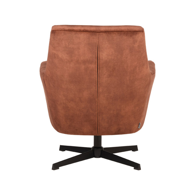 LABEL51 Fauteuil Toby - Rust - Velours van LABEL51 – Luxe comfort op maat van PureWonen. Vraag naar de beste prijs.