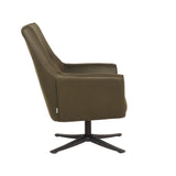 LABEL51 Fauteuil Tod - Army green - Microfiber van LABEL51 – Luxe comfort op maat van PureWonen. Vraag naar de beste prijs.
