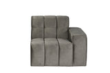 LABEL51 Bank Valentino - Taupe - Cosmo - 1,5-Zits Arm Rechts Voorstaand van LABEL51 - laagste prijs offerte van PureWonen