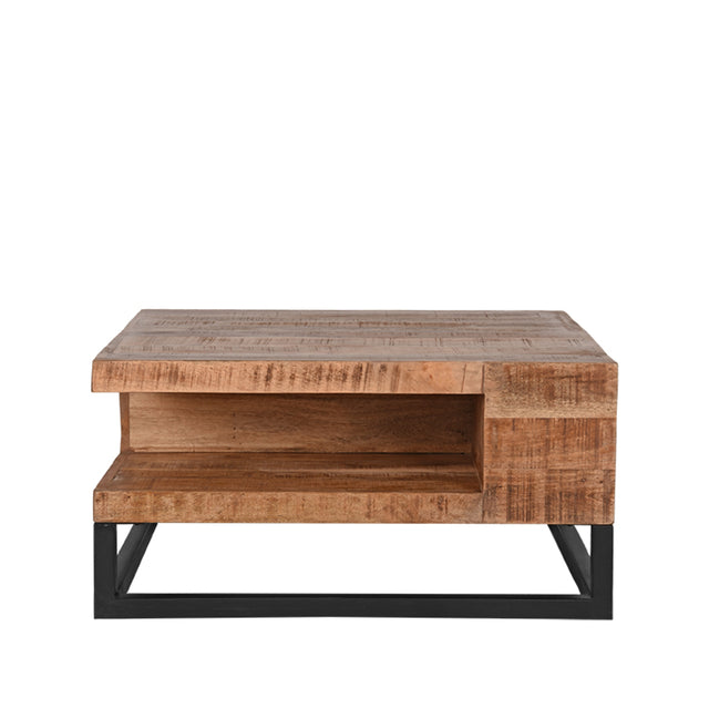 LABEL51 Salontafel Cube - Rough - Mangohout - 80 cm van LABEL51 – Luxe comfort op maat van PureWonen. Vraag naar de beste prijs.