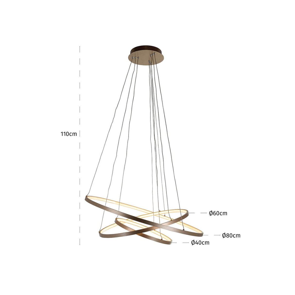 Hanglamp Amira goud (Gold) van Richmond Interiors – Luxe comfort op maat van PureWonen. Vraag naar de beste prijs.