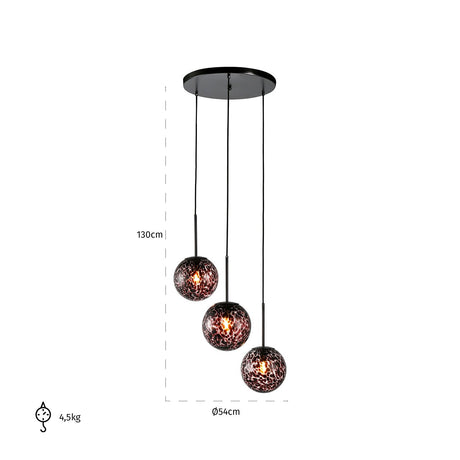 Hanglamp Kyana klein (Black) van Richmond Interiors – Luxe comfort op maat van PureWonen. Vraag naar de beste prijs.