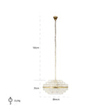 Hanglamp Desire medium (Brushed Gold) van Richmond Interiors – Luxe comfort op maat van PureWonen. Vraag naar de beste prijs.