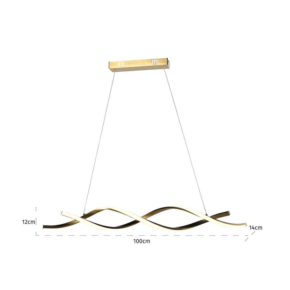 Hanglamp Lorine (Brushed Gold) van Richmond Interiors – Luxe comfort op maat van PureWonen. Vraag naar de beste prijs.