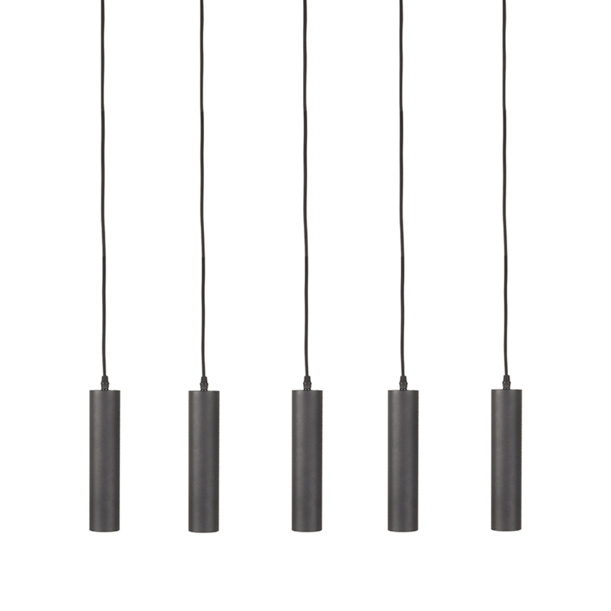 LABEL51 Hanglamp Ferroli - Zwart - Metaal - 5-lichts van LABEL51 - laagste prijs offerte van PureWonen