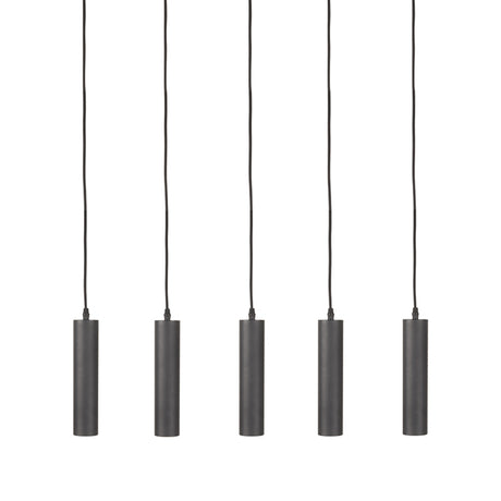 LABEL51 Hanglamp Ferroli - Zwart - Metaal - 5-lichts van LABEL51 - laagste prijs offerte van PureWonen