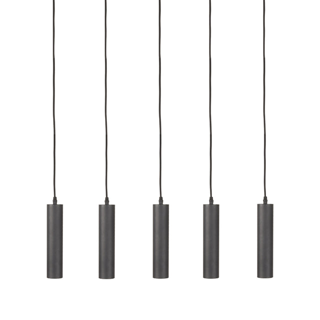 LABEL51 Hanglamp Ferroli - Zwart - Metaal - 5-lichts van LABEL51 - laagste prijs offerte van PureWonen