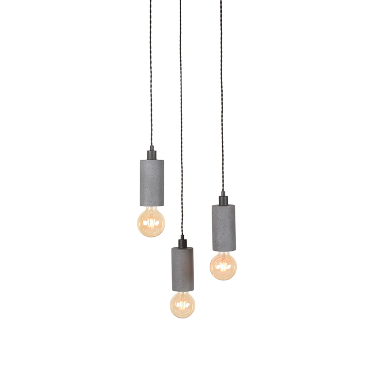 LABEL51 Hanglamp Fresco - Concrete - Beton - 3-Lichts van LABEL51 - laagste prijs offerte van PureWonen