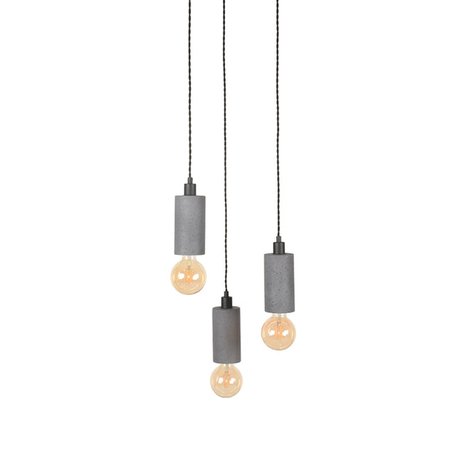 LABEL51 Hanglamp Fresco - Concrete - Beton - 3-Lichts van LABEL51 - laagste prijs offerte van PureWonen