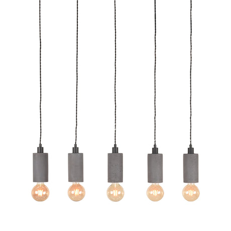 LABEL51 Hanglamp Fresco - Concrete - Beton - 5-Lichts van LABEL51 – Luxe comfort op maat van PureWonen. Vraag naar de beste prijs.