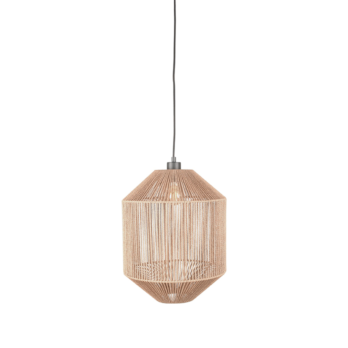 LABEL51 Hanglamp Ibiza - Naturel - Jute - 1-Lichts Cilinder van LABEL51 - laagste prijs offerte van PureWonen