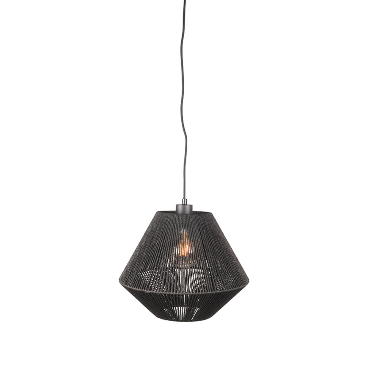 LABEL51 Hanglamp Ibiza - Zwart - Jute - 1-Lichts van LABEL51 – Luxe comfort op maat van PureWonen. Vraag naar de beste prijs.