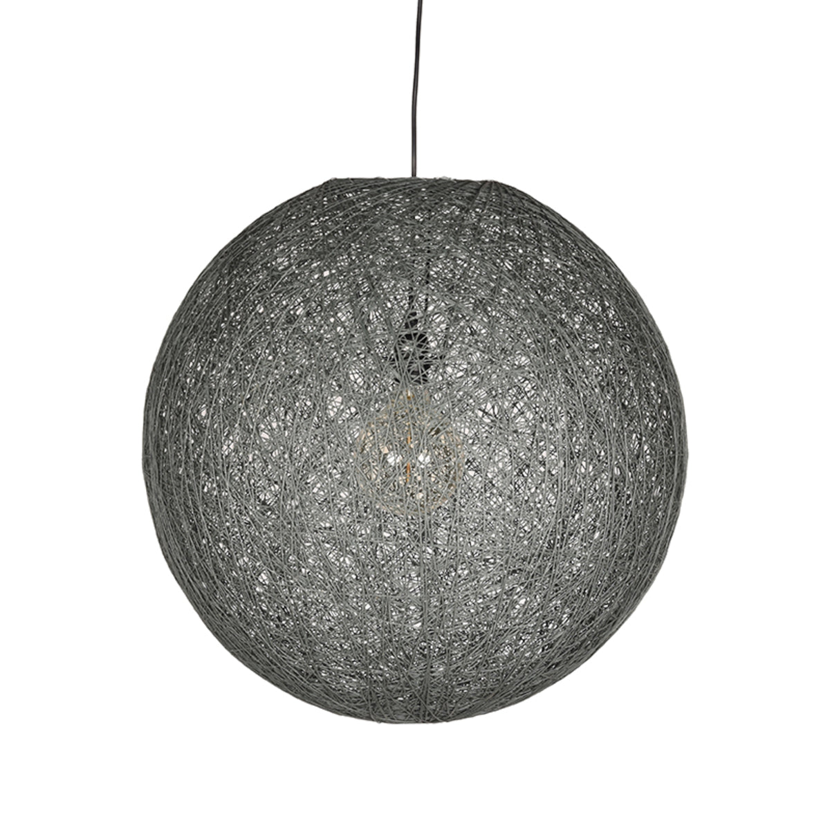 LABEL51 Hanglamp Twist - Grijs - Vlas - XL van LABEL51 – Luxe comfort op maat van PureWonen. Vraag naar de beste prijs.
