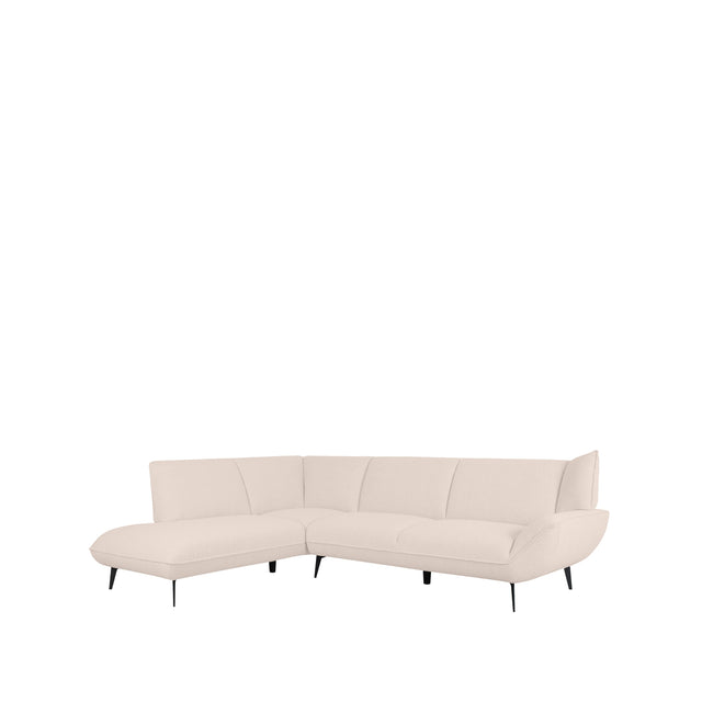 LABEL51 Hoekbank Pesaro - Naturel - Boucle - Links van LABEL51 – Luxe comfort op maat van PureWonen. Vraag naar de beste prijs.