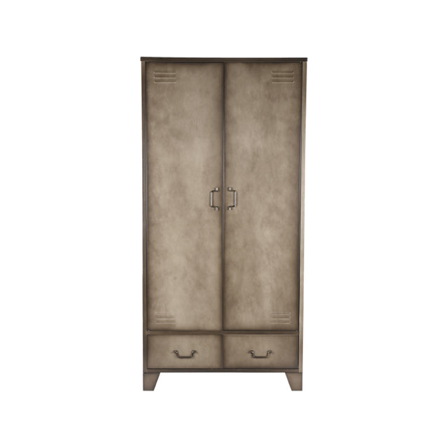 LABEL51 Bergkast Fence - Grijs - Metaal - 2-Deurs van LABEL51 – Luxe comfort op maat van PureWonen. Vraag naar de beste prijs.
