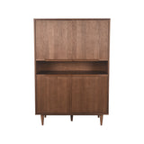 LABEL51 Bergkast Jule - Walnoot - Eiken - Hoge Kast van LABEL51 – Luxe comfort op maat van PureWonen. Vraag naar de beste prijs.