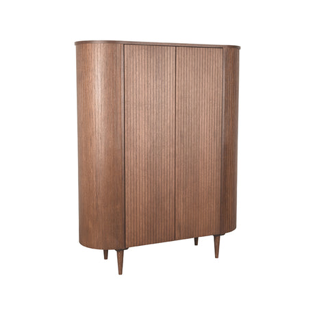 LABEL51 Bergkast Oliva - Walnoot - Eiken - Hoge Kast van LABEL51 – Luxe comfort op maat van PureWonen. Vraag naar de beste prijs.