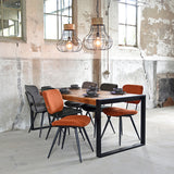 LABEL51 Eetkamerstoel Vic - Donkergrijs - Ribcord van LABEL51 – Luxe comfort op maat van PureWonen. Vraag naar de beste prijs.