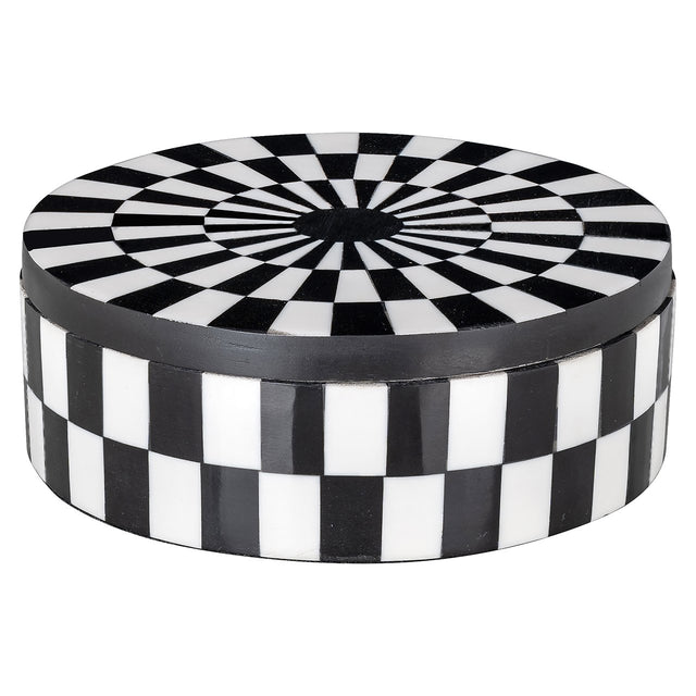 Opbergbox Nore (Black/white) van Richmond Interiors – Luxe comfort op maat van PureWonen. Vraag naar de beste prijs.