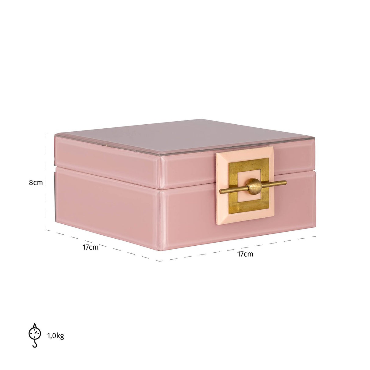 Juwelen box Bodine roze klein van Richmond Interiors – Luxe comfort op maat van PureWonen. Vraag naar de beste prijs.