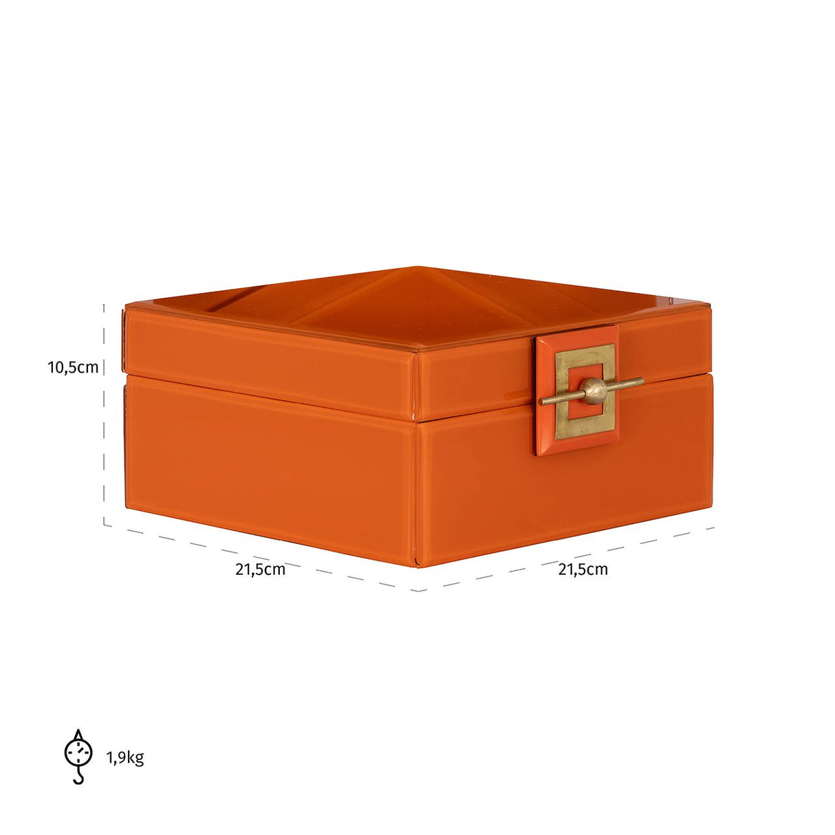Juwelen box Bodine oranje groot van Richmond Interiors – Luxe comfort op maat van PureWonen. Vraag naar de beste prijs.