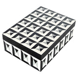Juwelenbox Licia groot (Black/white) van Richmond Interiors – Luxe comfort op maat van PureWonen. Vraag naar de beste prijs.