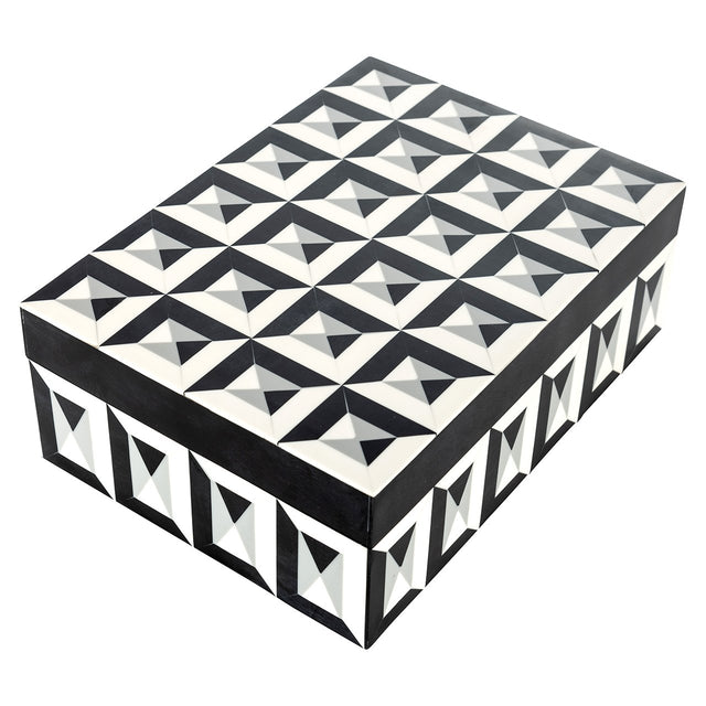 Juwelenbox Licia groot (Black/white) van Richmond Interiors – Luxe comfort op maat van PureWonen. Vraag naar de beste prijs.