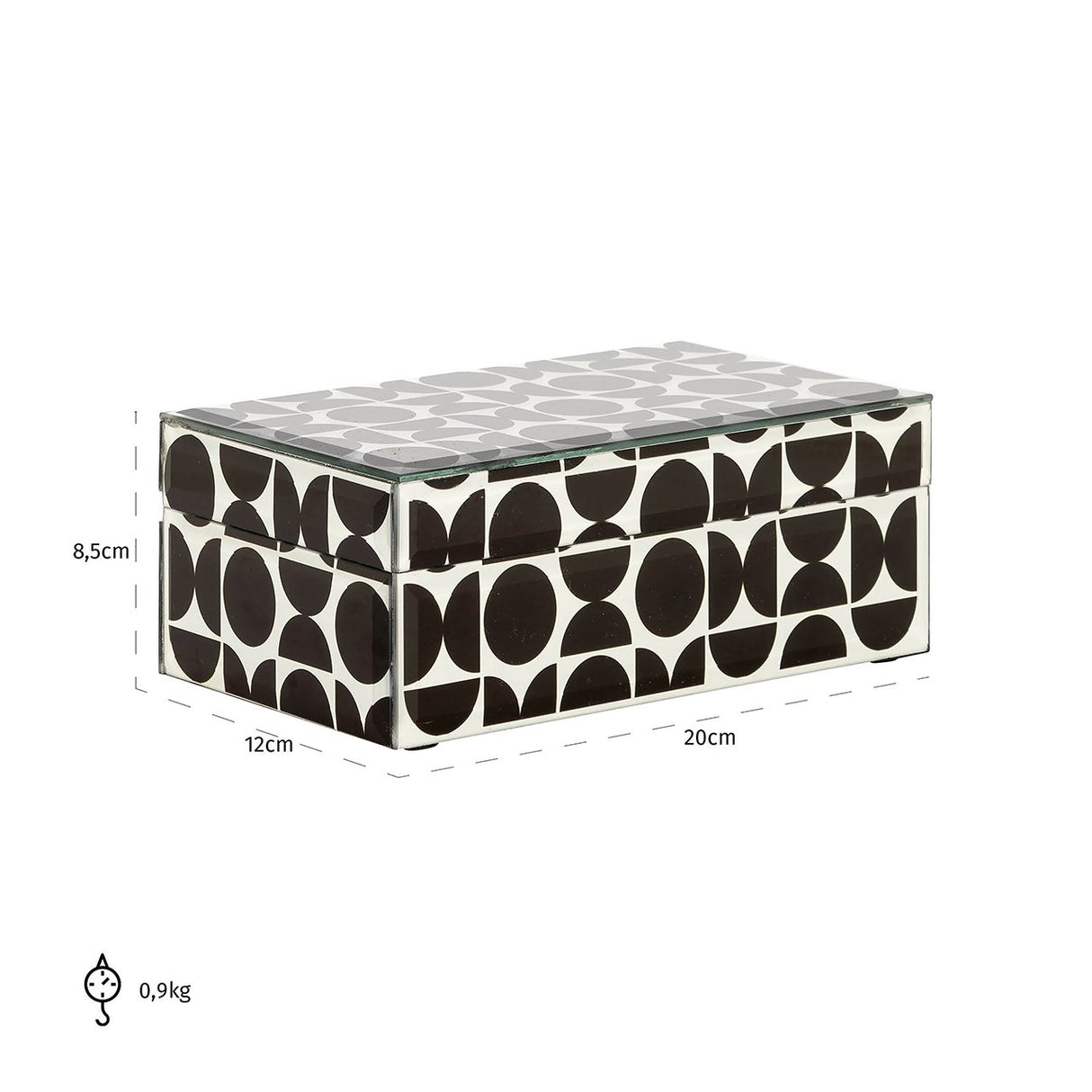 Juwelen box Vivian klein (Black) van Richmond Interiors – Luxe comfort op maat van PureWonen. Vraag naar de beste prijs.