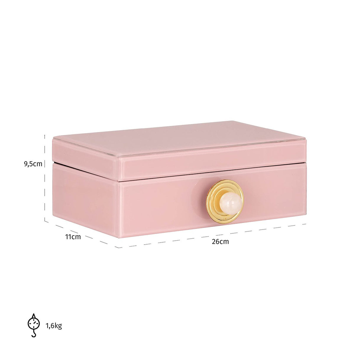 Opbergbox Jamila groot (Pink) van Richmond Interiors – Luxe comfort op maat van PureWonen. Vraag naar de beste prijs.