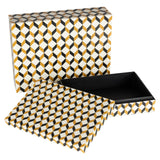 Opbergbox Frences set van 2 (Black/gold) van Richmond Interiors – Luxe comfort op maat van PureWonen. Vraag naar de beste prijs.