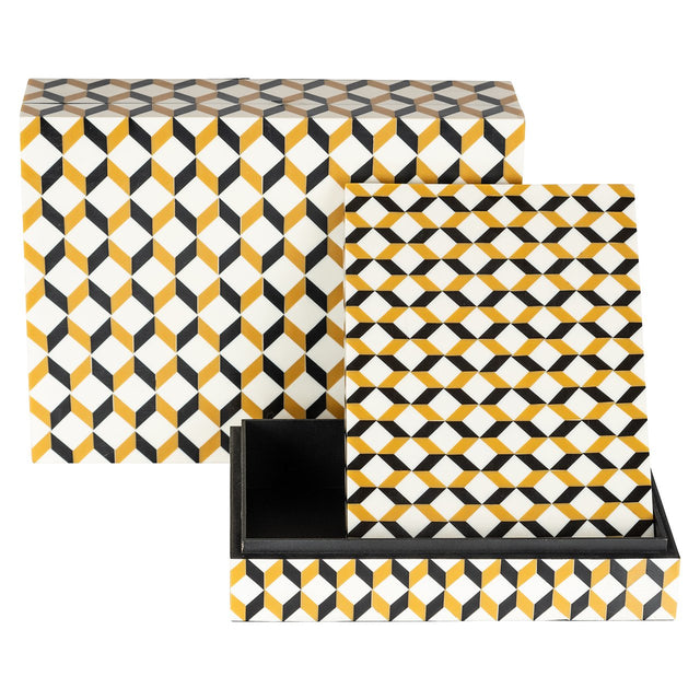 Opbergbox Frences set van 2 (Black/gold) van Richmond Interiors – Luxe comfort op maat van PureWonen. Vraag naar de beste prijs.