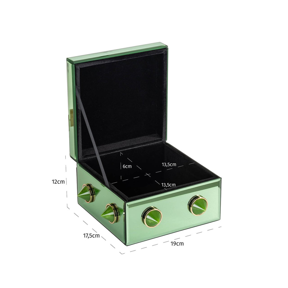 Opbergbox Jelia groen (Green) van Richmond Interiors – Luxe comfort op maat van PureWonen. Vraag naar de beste prijs.