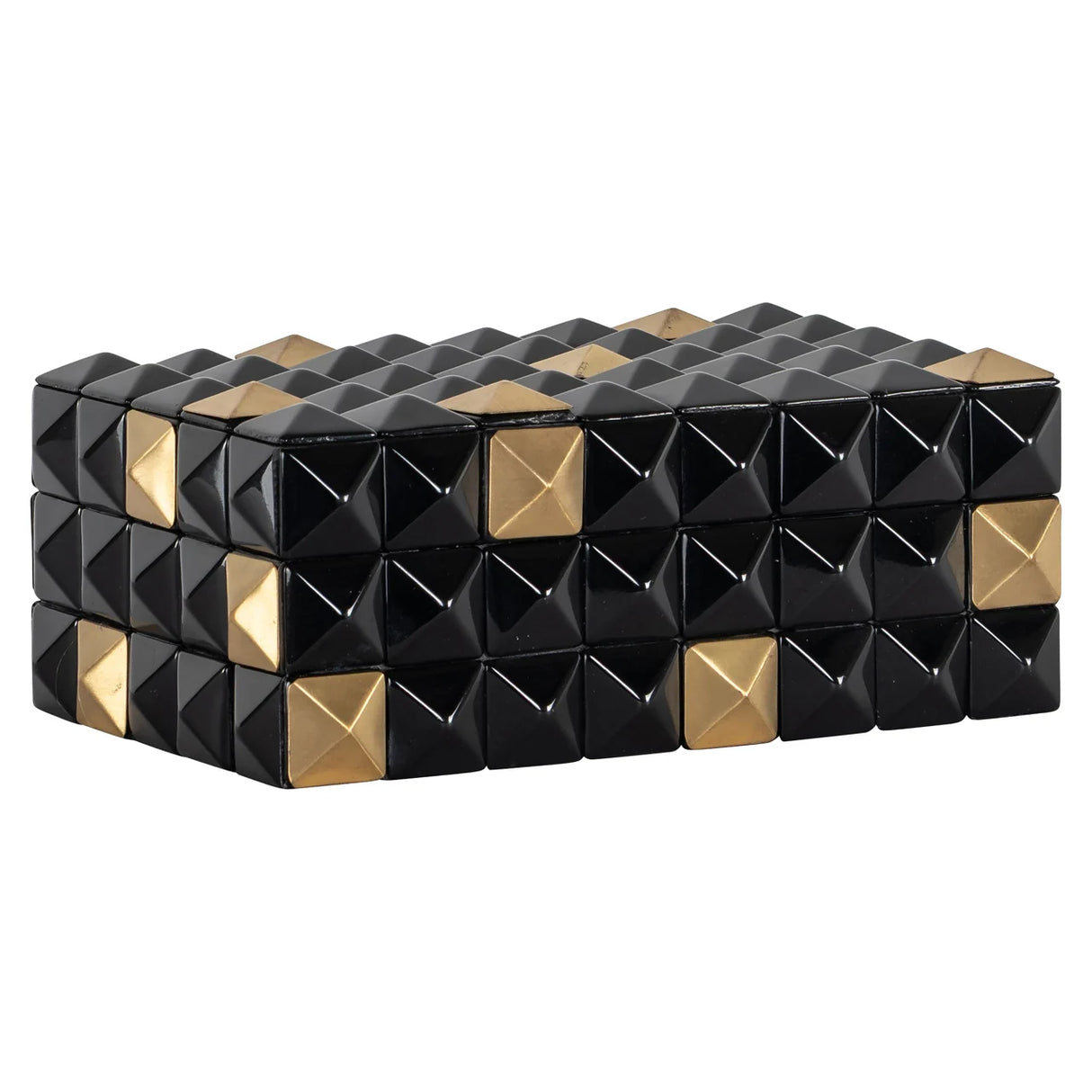 Opbergdoos Velicia black/gold