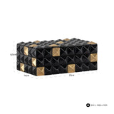 Opbergdoos Velicia black/gold